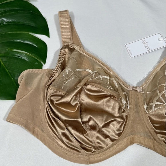 NWT $62 Elomi [ 46DD US ] Cate Underwired Bra in Hazel Nude‎ - Picture 5 of 11